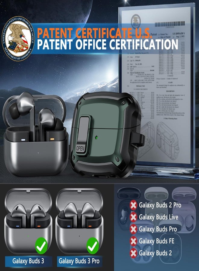 Polislime Compatible with Samsung Galaxy Buds3 FE (2025) / Buds3 Pro (2024) / Buds 3 Case (2024) with Secure Lock Clip & Cleaning kit - Image 2